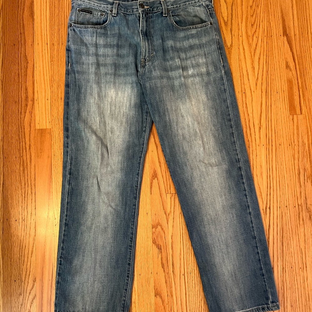 Calvin Klein Men’s Super Soft Classic Blue Denim Jeans 36” Waist 30” Inseam